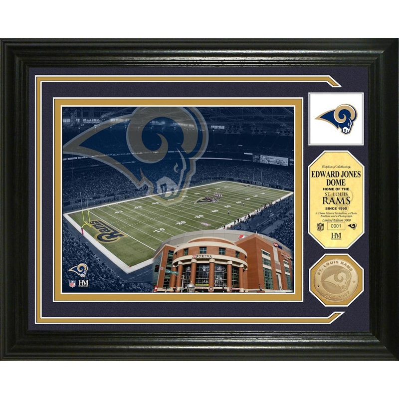 The Highland Mint St. Louis Rams Single Coin Stadium Photo Mint