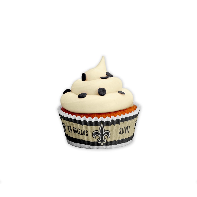 The Sports Vault New Orleans Saints 50 Pack Large Baking Cups