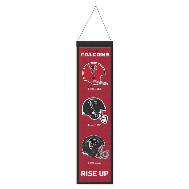 Wincraft Atlanta Falcons Heritage Evolution Design Wool Banner 8×32