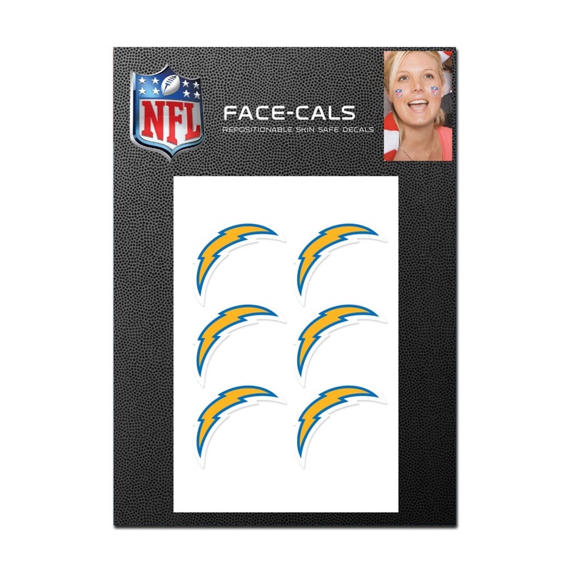 Wincraft Los Angeles Chargers Tattoo Face Cals