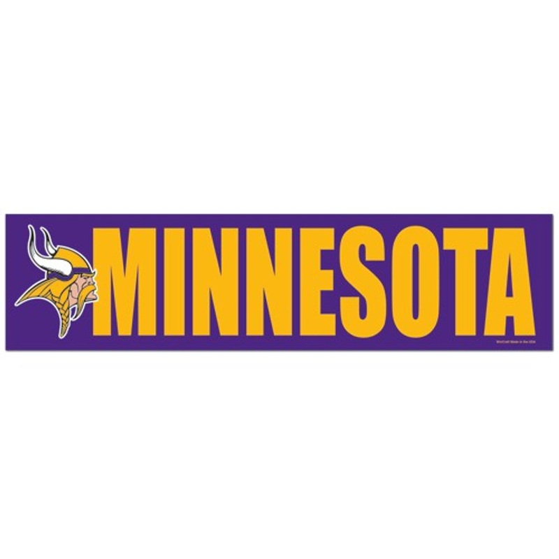 Wincraft Minnesota Vikings Bumper Sticker Decal