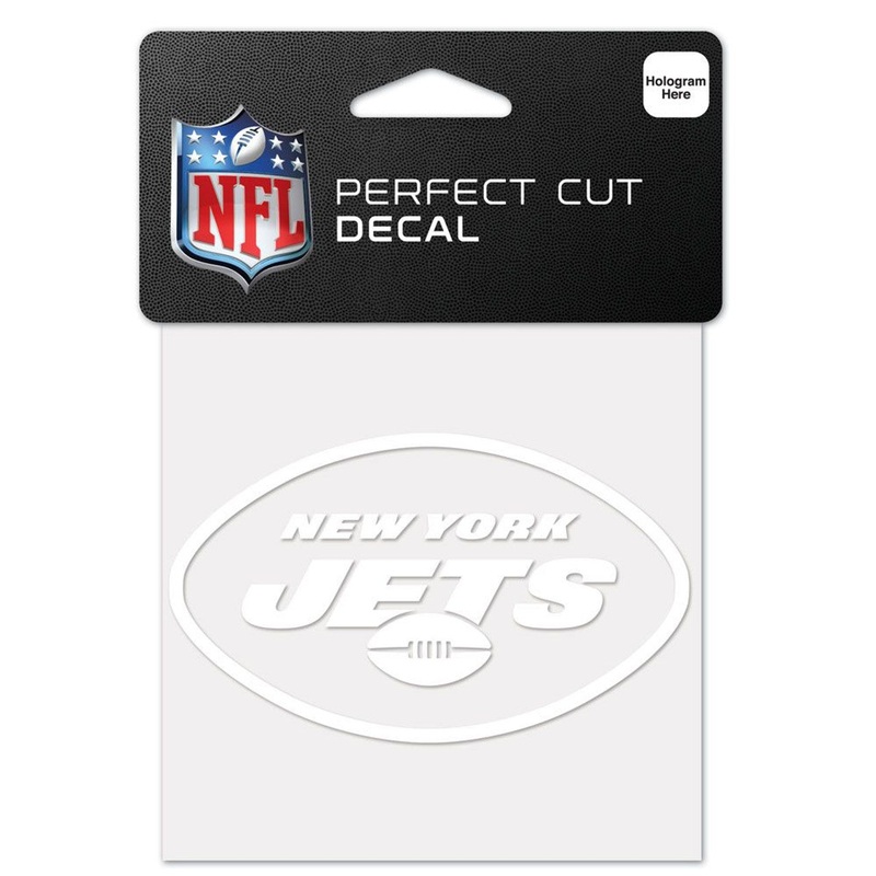 Wincraft New York Jets White Perfect Cut Decal 4×4