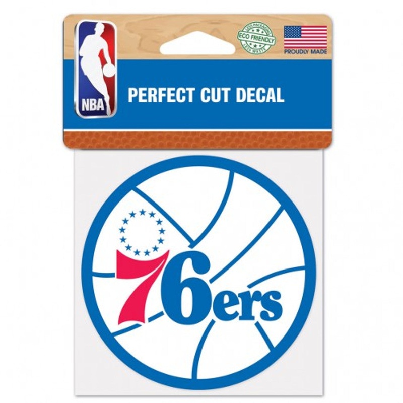 Wincraft Philadelphia 76ers Color Perfect Cut Decal 4×4