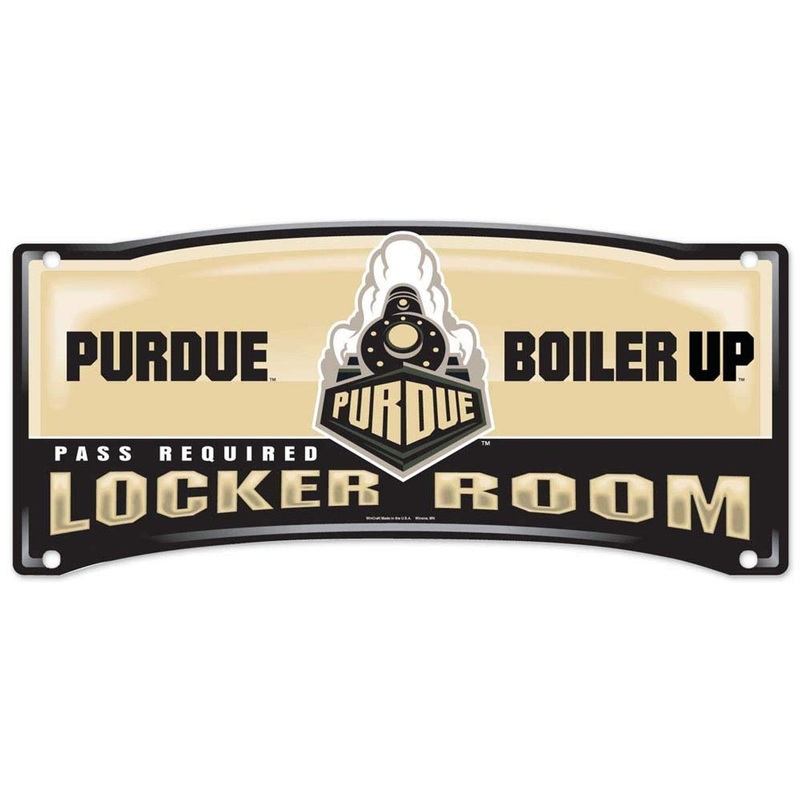 Wincraft Purdue Boilermakers Plastic Locker Room Style Sign 8×19