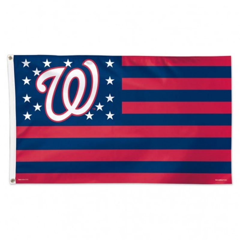 Wincraft Washington Nationals Deluxe Style Stars and Stripes Design Flag 3×5 – Special Order