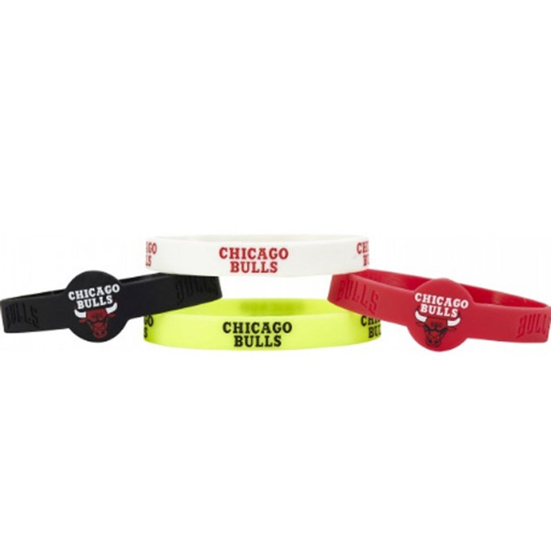 Aminco Chicago Bulls 4 Pack Silicone Bracelets – Special Order