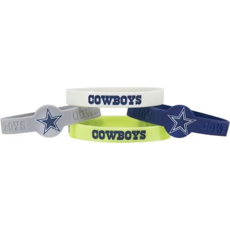 Aminco Dallas Cowboys 4 Pack Silicone Bracelets
