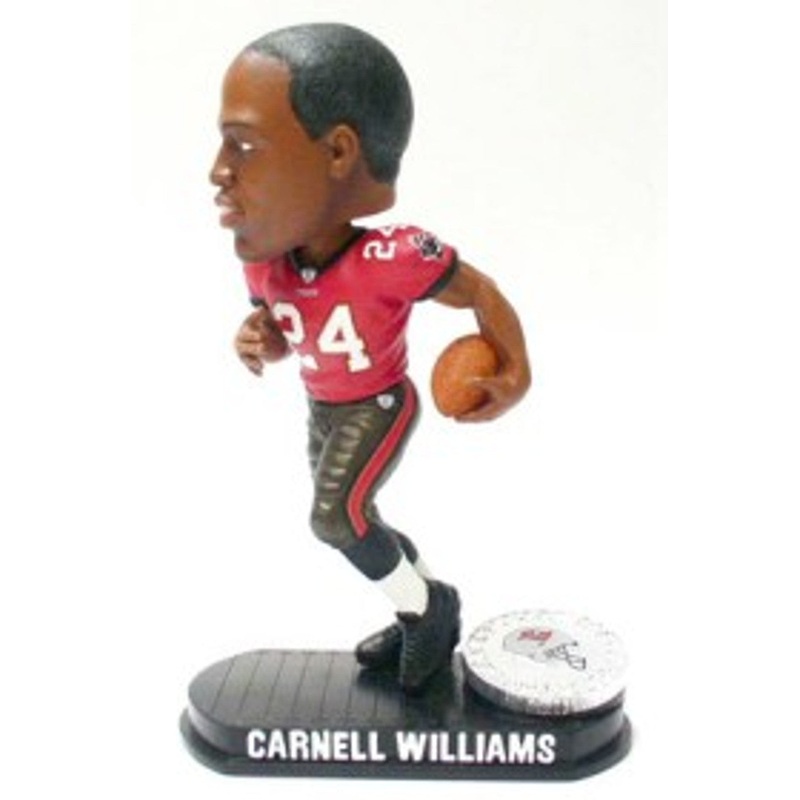 Forever Collectibles Tampa Bay Buccaneers Carnell Williams Black Base Bobblehead
