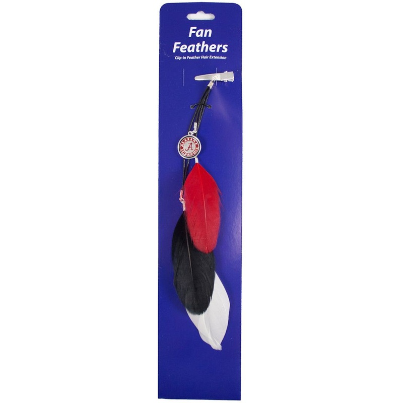 Little Earth Alabama Crimson Tide Team Color Feather Hair Clip
