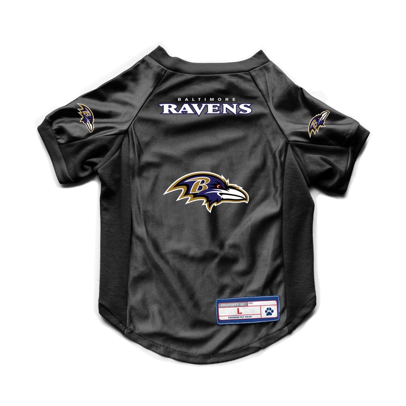 Little Earth Baltimore Ravens Stretch Pet Jersey Size Medium