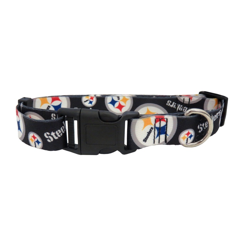 Little Earth Pittsburgh Steelers Pet Collar Size Large