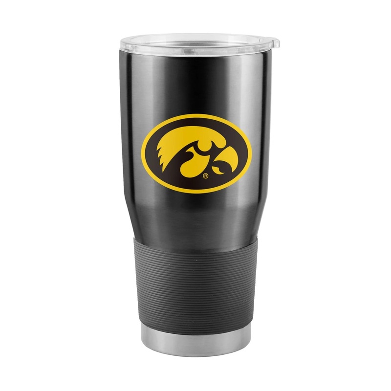 Logo Brands Iowa Hawkeyes 30oz Stainless Steel Travel Tumbler