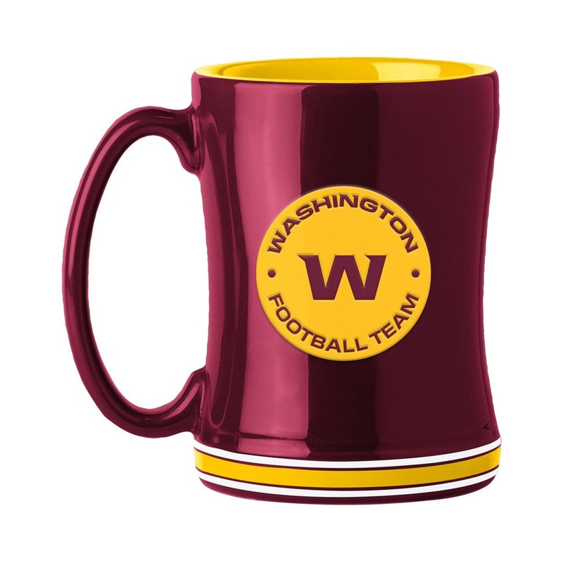 Logo Brands Washington Commanders 14oz Sculpted Relief Coffee Mug