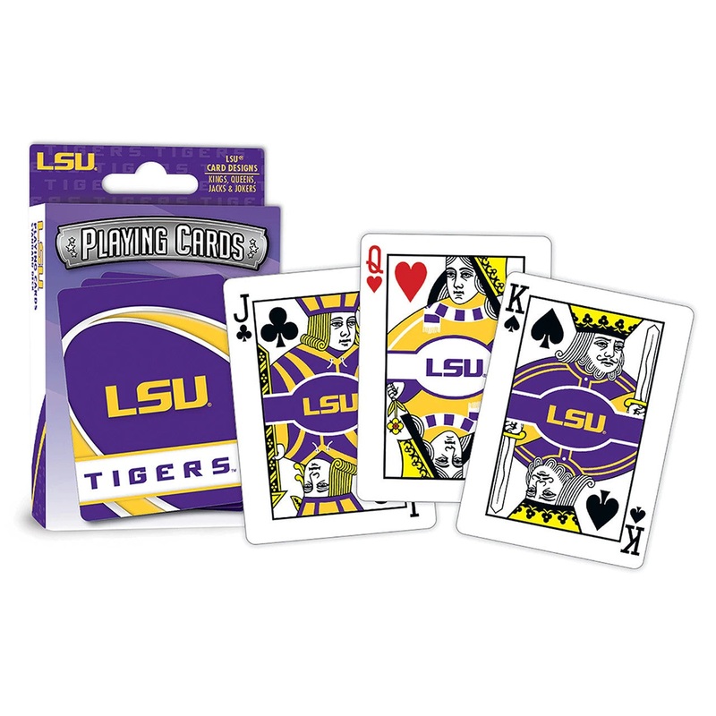 Masterpieces Puzzle Company LSU Tigers Logo Playing Cards