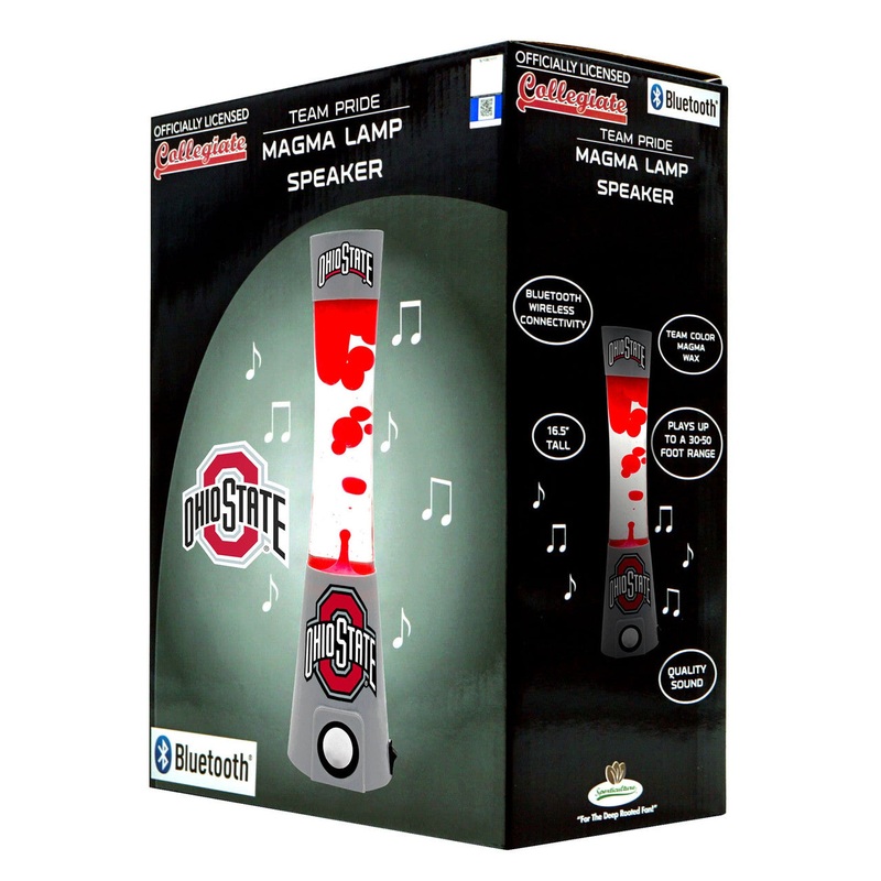 Sporticulture Ohio State Buckeyes Magma Lamp with Bluetooth Speaker