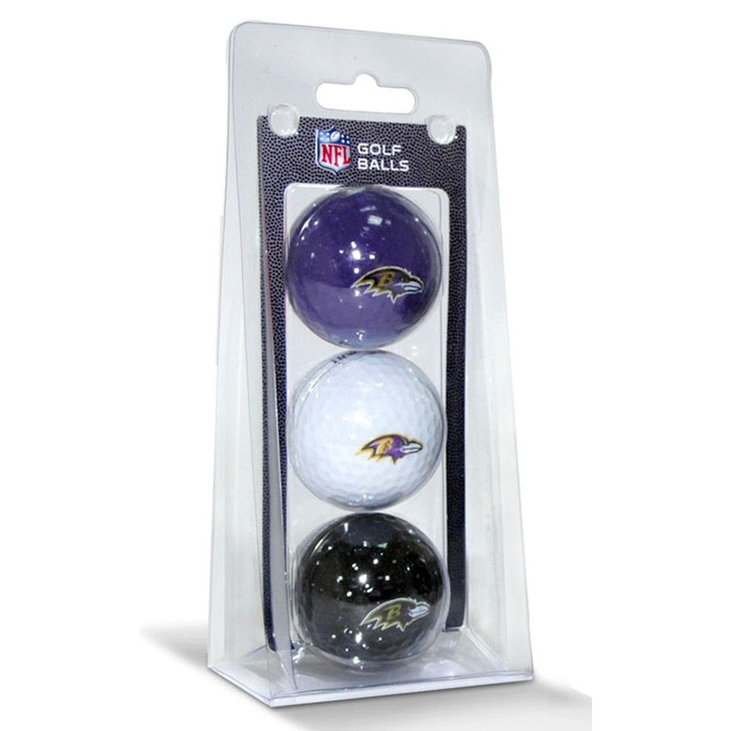 Team Golf Baltimore Ravens 3 Pack of Golf Balls – Special Order