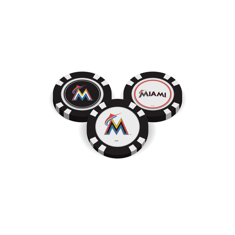 Team Golf Miami Marlins Golf Chip with Marker
