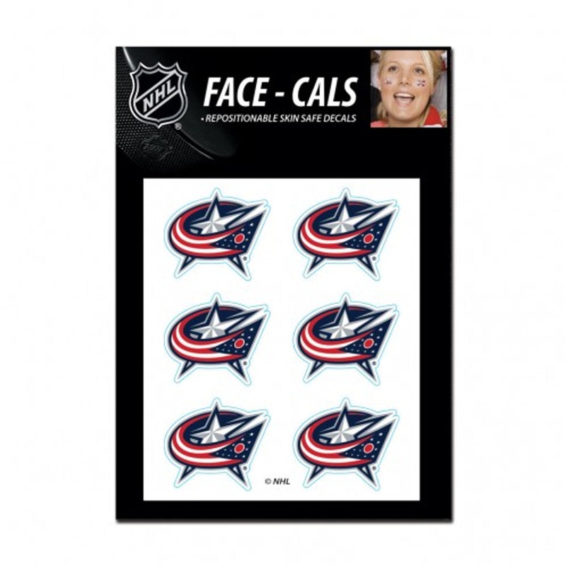 Wincraft Columbus Blue Jackets Tattoo Face Cals – Special Order