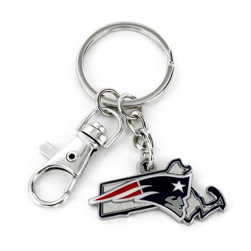 Aminco New England Patriots State Design Keychain