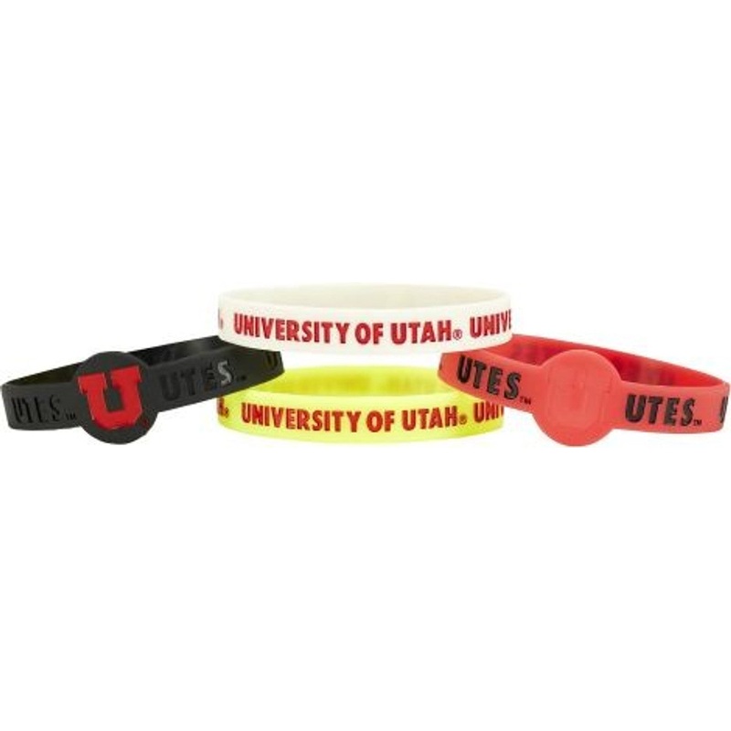 Aminco Utah Utes 4 Pack Silicone Bracelets – Special Order
