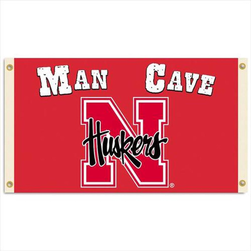 BSI Products Nebraska Cornhuskers Man Cave Flag 3×5