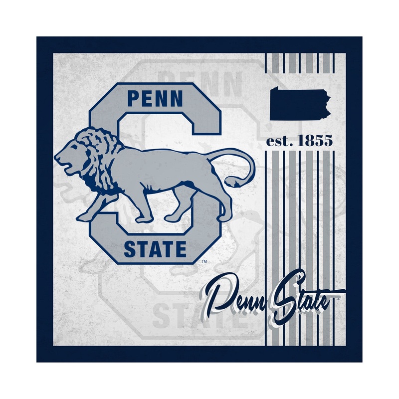 Fan Creations Penn State Nittany Lions Album Design Wood Sign 10×10