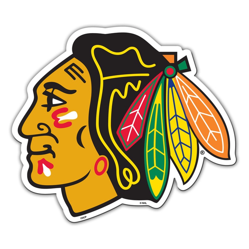 Fremont Die Chicago Blackhawks 8 Inch Car Style Magnet