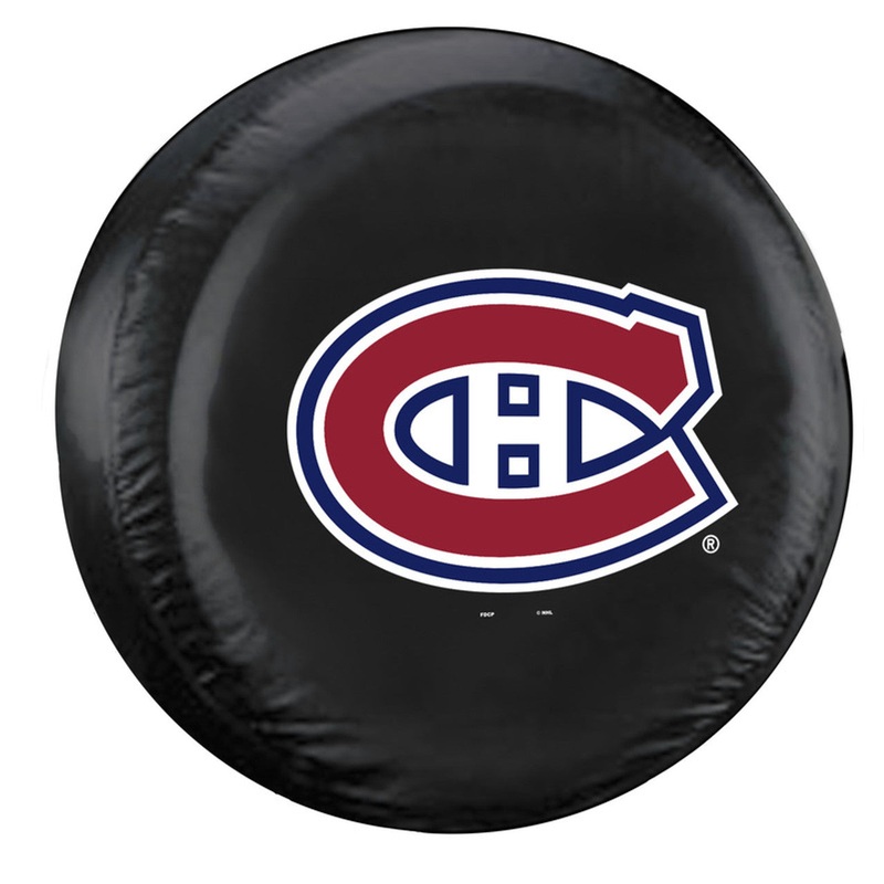 Fremont Die Montreal Canadiens Black Tire Cover Size Large
