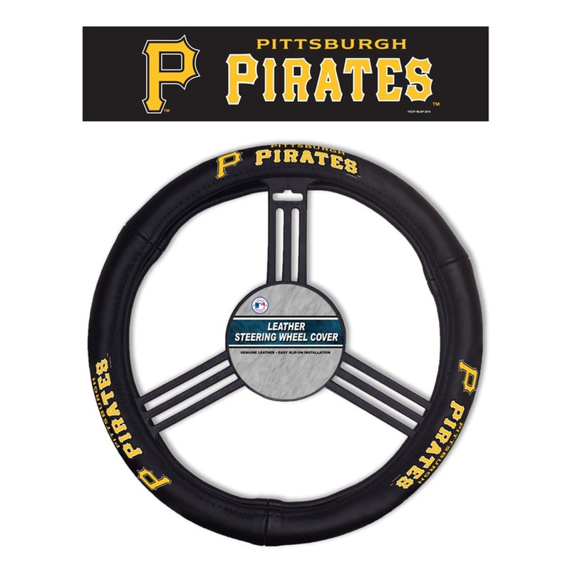 Fremont Die Pittsburgh Pirates Leather Steering Wheel Cover