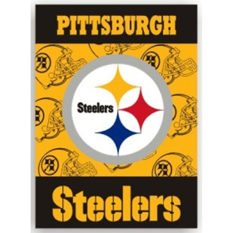 Fremont Die Pittsburgh Steelers 2 Sided House Flag Style Banner 28×40
