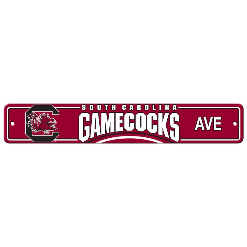 Fremont Die South Carolina Gamecocks Plastic Street Style Sign 4×24
