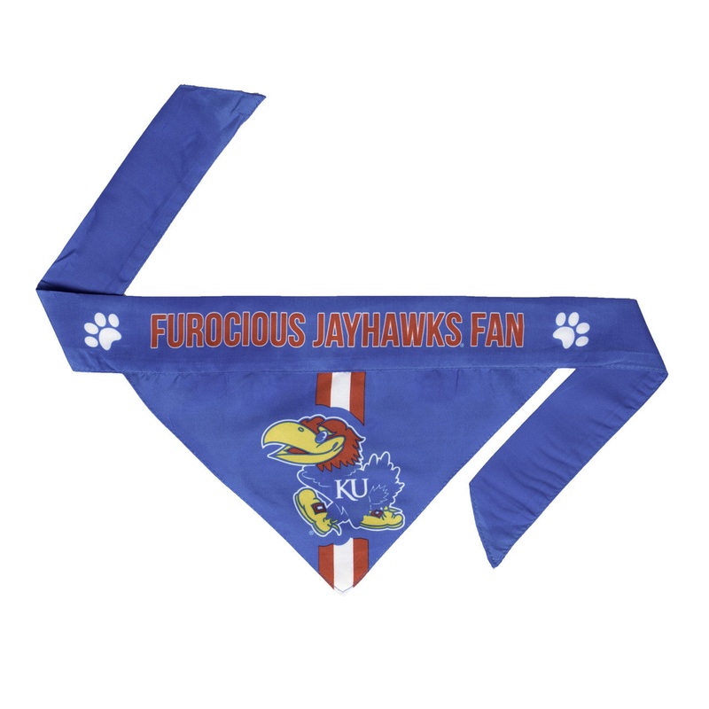 Little Earth Kansas Jayhawks Pet Bandanna Size XL – Special Order