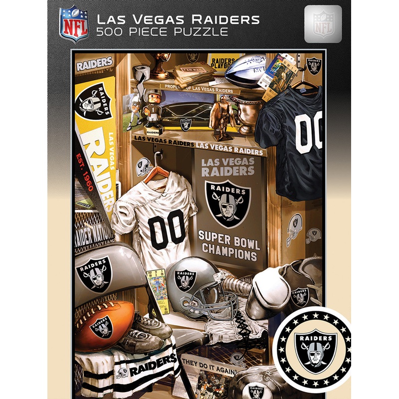 Masterpieces Puzzle Company Las Vegas Raiders Locker Room 500 Piece Puzzle
