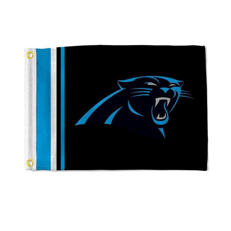 Rico Industries Carolina Panthers Striped Utility Flag 12×17