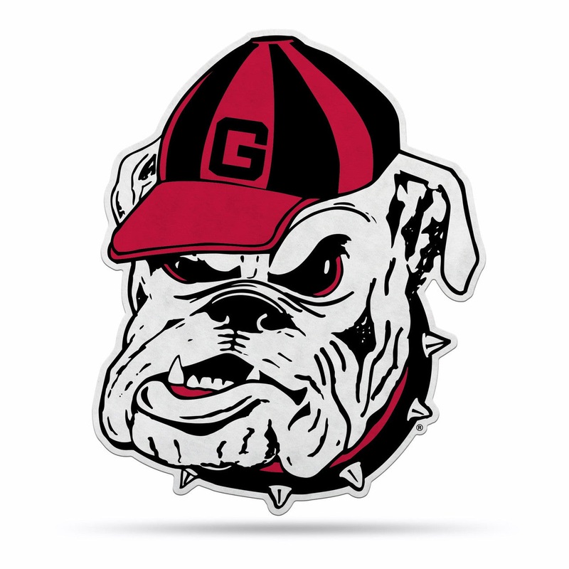 Rico Industries Georgia Bulldogs Pennant Shape Cut Mascot Design