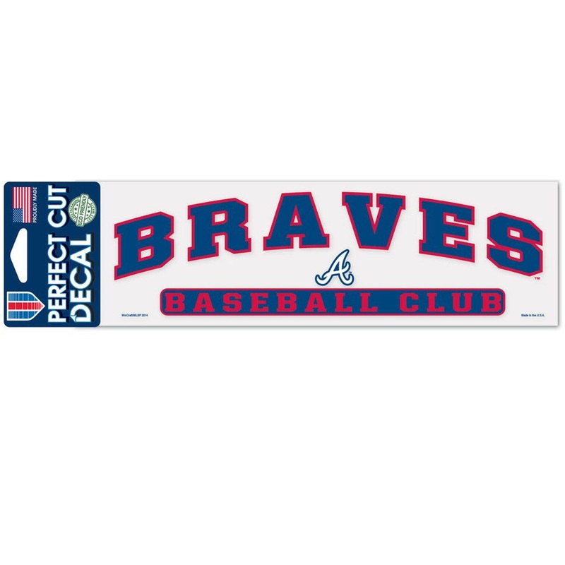 Wincraft Atlanta Braves Color Perfect Cut Decal 3×10