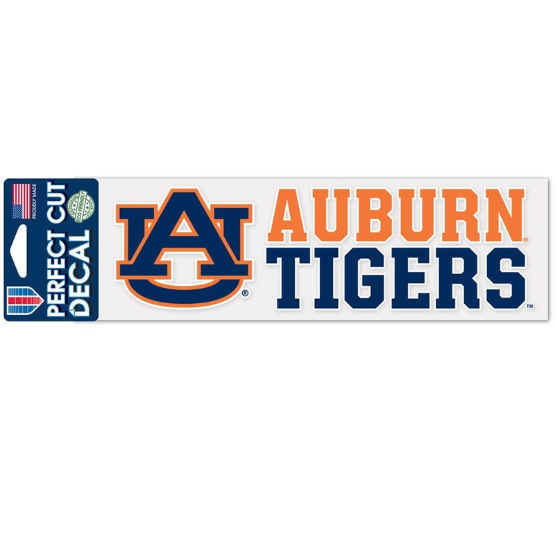 Wincraft Auburn Tigers Color Wordmark Perfect Cut Decal 3×10