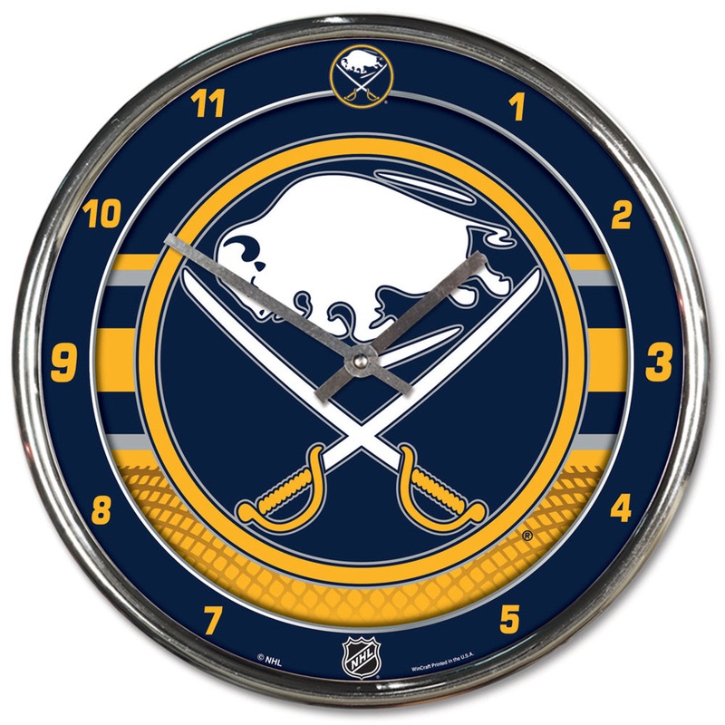 Wincraft Buffalo Sabres Chrome Round Wall Clock
