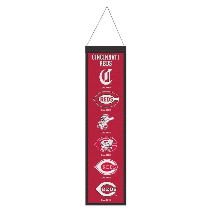 Wincraft Cincinnati Reds Heritage Evolution Design Wool Banner 8×32