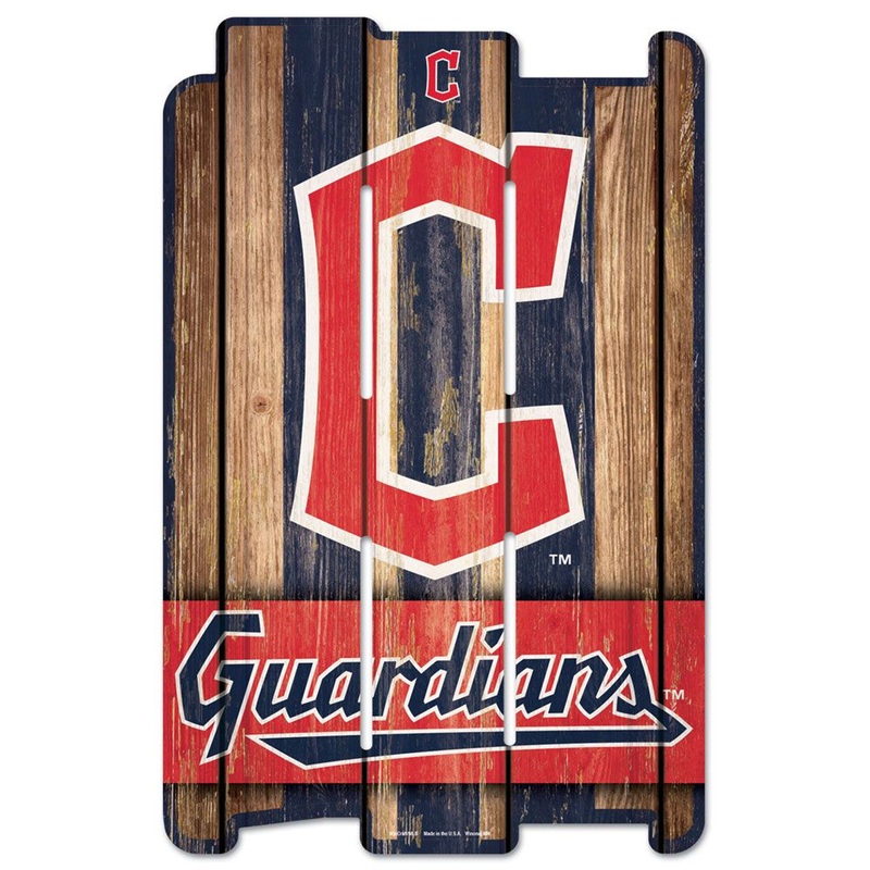 Wincraft Cleveland Guardians Fence Style Wood Sign 11×17