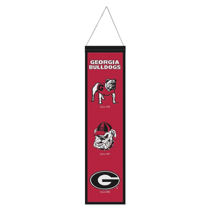 Wincraft Georgia Bulldogs Heritage Evolution Design Wool Banner 8×32