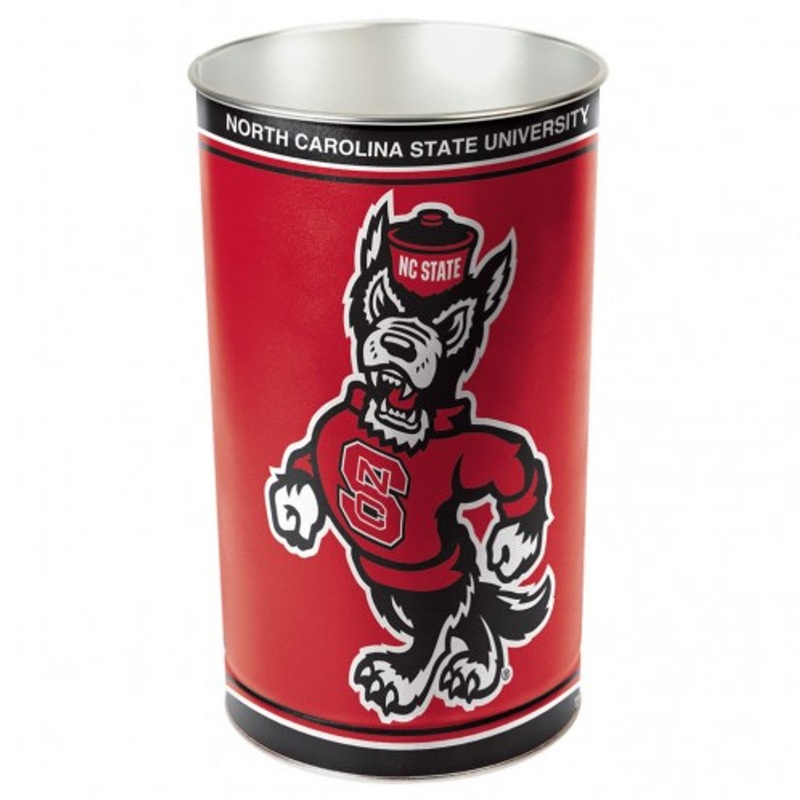 Wincraft North Carolina State Wolfpack 15 Inch Wastebasket – Special Order