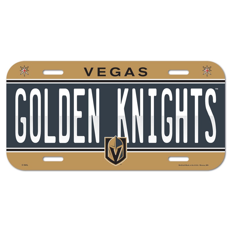 Wincraft Vegas Golden Knights Plastic License Plate