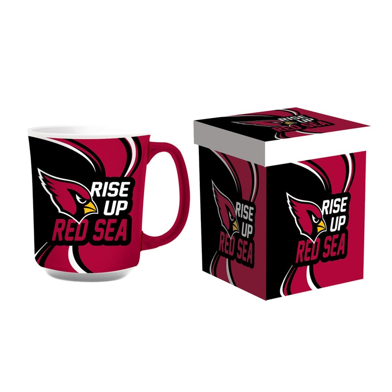 Evergreen Enterprises Arizona Cardinals 14oz Ceramic Coffee Mug with Matching Box