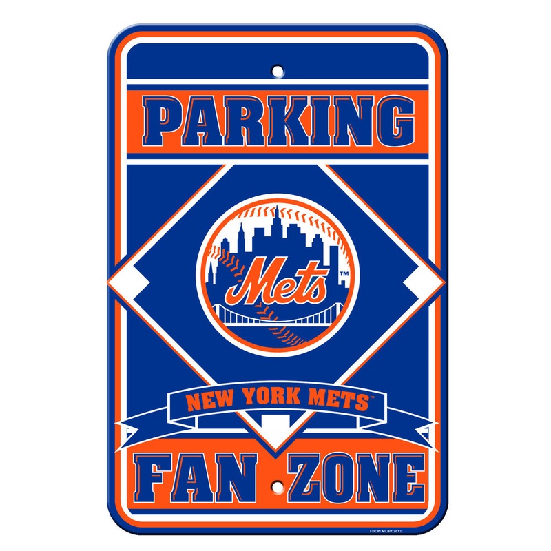 Fremont Die New York Mets Plastic Fan Zone Parking Style Sign 12×18