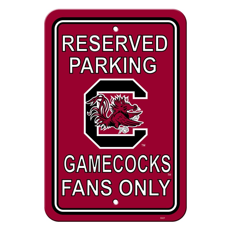 Fremont Die South Carolina Gamecocks Plastic Reserved Parking Style Sign 12×18