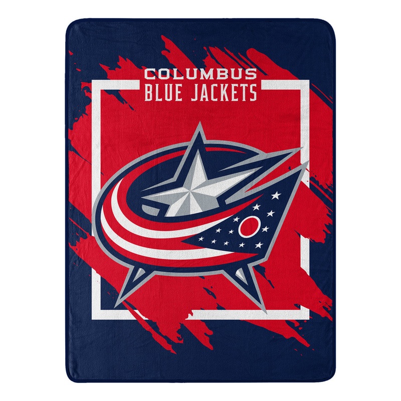 Northwest Company Columbus Blue Jackets Micro Raschel Dimensional Design Blanket 46×60 – Special Order