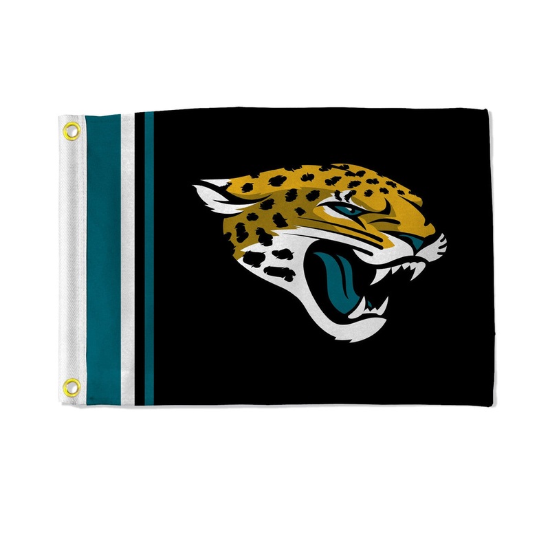 Rico Industries Jacksonville Jaguars Striped Utility Flag 12×17