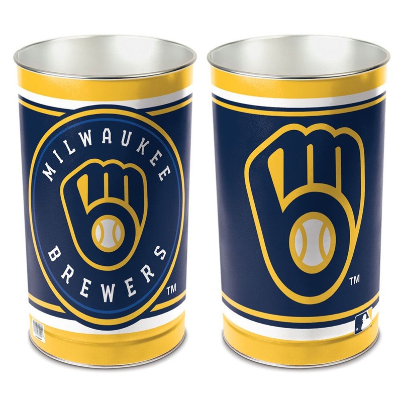 Wincraft Milwaukee Brewers 15 Inch Wastebasket