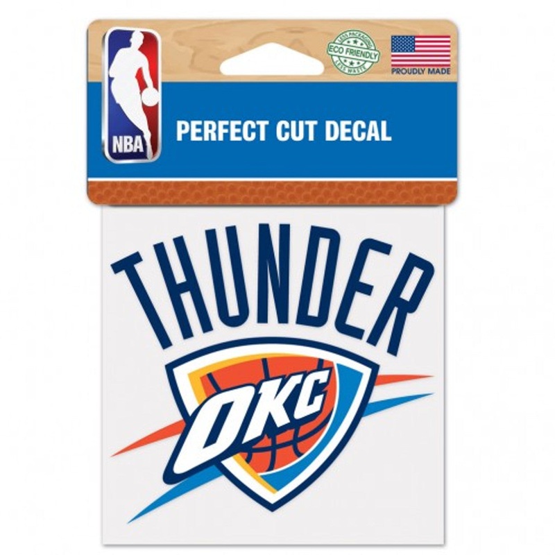 Wincraft Oklahoma City Thunder Color Perfect Cut Decal 4×4